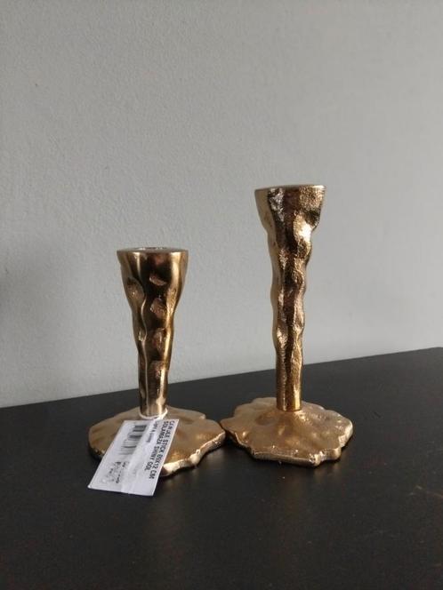 Kandelaar Solamaza 2-delig Goud Nieuw Light&Living, Huis en Inrichting, Woonaccessoires | Kandelaars en Kaarsen, Nieuw, Kandelaar