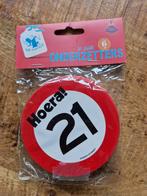 Hoera 21 jaar - 6 onderzetters voor een jarige - NIEUW, Ophalen of Verzenden, Nieuw, Verjaardag