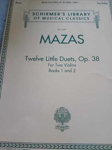 Mazas - Twaalf Kleine Duetten, Op. 38 - Viool beschikbaar voor biedingen