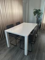 Eetkamer set JYSK (eetstoelen en -tafel), Huis en Inrichting, Ophalen, Zo goed als nieuw, Rechthoekig, 50 tot 100 cm