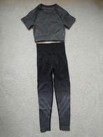 Gradiënt sport set Sportlegging & t-shirt, Zwart, Domyos, Ophalen of Verzenden, Zo goed als nieuw