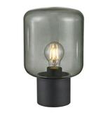2 Stoere tafellampen zwart met Smokeglas!, Huis en Inrichting, Lampen | Tafellampen, Ophalen, Zo goed als nieuw, Minder dan 50 cm