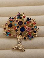 Antiek stijl broche met boom., Info@SlatsAntiek.nl, Overige materialen, Vof Slats Antiek, Ophalen of Verzenden
