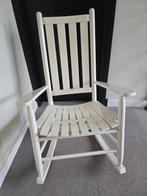 Mooie witte schommelstoel, Huis en Inrichting, Stoelen, Ophalen, Gebruikt, Wit, Eén