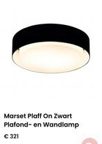 Marset Plaff-On Zwart Plafondlamp 20 diameter, Huis en Inrichting, Lampen | Plafondlampen, Ophalen of Verzenden, Nieuw, Glas
