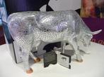 Nieuw Cow Parade koe Mira Moo silver large incl. verzending., Ophalen of Verzenden