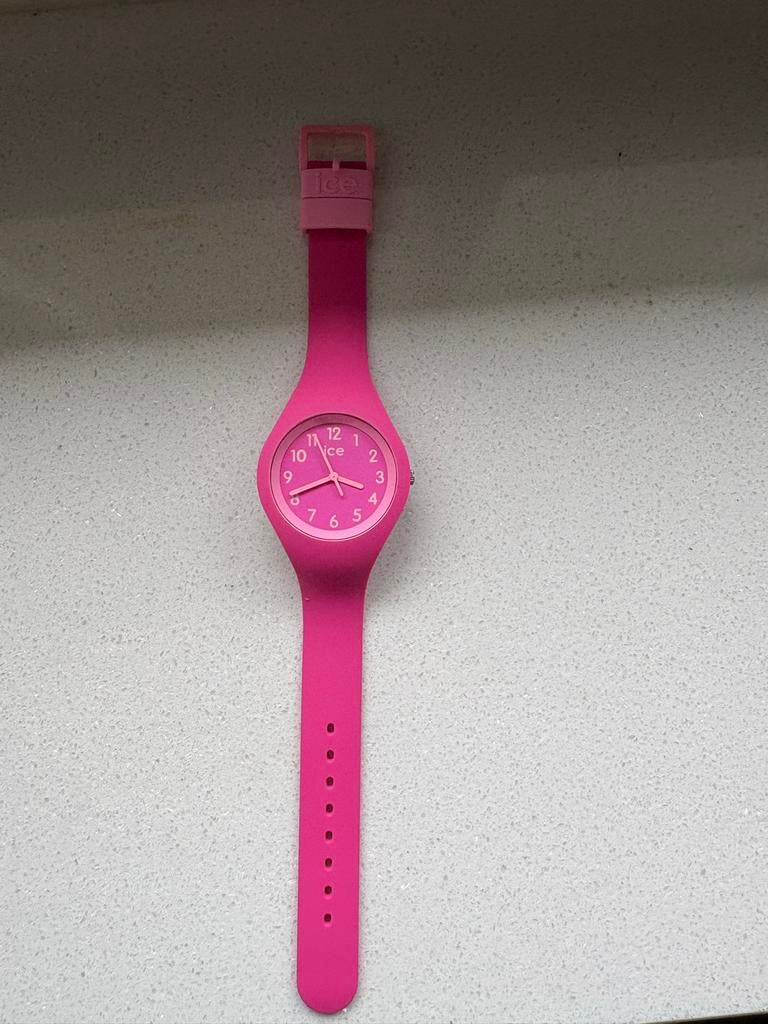 Roze Ice Watch - Polshorloge kind, Overige merken, Kunststof, Polshorloge, Ophalen of Verzenden