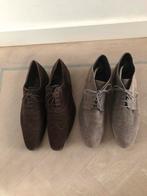 Schoenen(nubuck)leer bruin van Lier en grijs 42,5 is 8,5, Bruin, Ophalen of Verzenden, Zo goed als nieuw, Veterschoenen