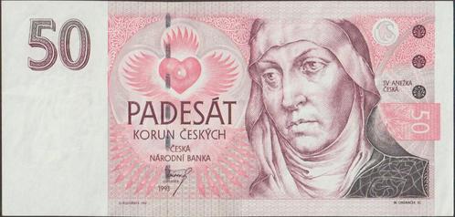 Tsjechië 50 korun 1993 VF p.4a (# 113), Postzegels en Munten, Bankbiljetten | Europa | Niet-Eurobiljetten, Los biljet, Overige landen