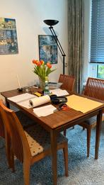 Eettafel vintage, Ophalen, Zo goed als nieuw, 4 tot 6 stoelen