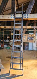 Antieke houten trap – 3 meter (inklapbaar), Doe-het-zelf en Verbouw, Ladders en Trappen, Ophalen, Gebruikt, Trap, 2 tot 4 meter