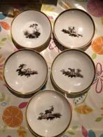 Vijf antieke porseleinen schaaltjes, Ophalen of Verzenden
