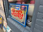 Pepsi-Cola Spiegel met Blauwe Rand, Ophalen, Gebruikt, ., .