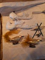 Oude kerst ornamenten antiek retro vintage dieren vogels, Ophalen of Verzenden