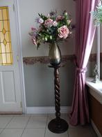 Houten planten standaard/ pilaar/sokkel/zuil, Huis en Inrichting, Woonaccessoires | Zuilen en Pilaren, Ophalen, Zo goed als nieuw