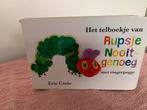 Rupsje Nooitgenoeg Boek met Vingerpop, Ophalen, Gelezen, Uitklap-, Voel- of Ontdekboek, 1 tot 2 jaar