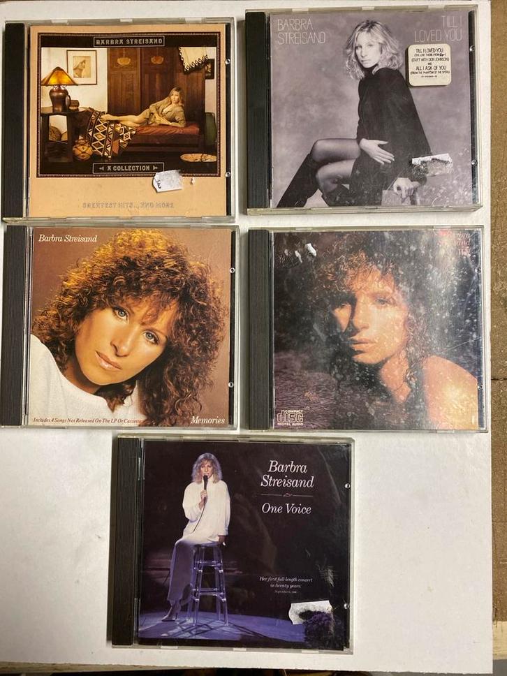 Barbra Streisand CD Collectie - 5 Albums, Cd's en Dvd's, Cd's | Pop, Zo goed als nieuw, 1980 tot 2000, Ophalen of Verzenden
