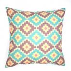 Kussenhoes Porto Aztec linnenlook  | 45 x 45 cm, Dekussenkraam@gmail.com, Verzenden, Vierkant, Nieuw