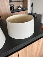 Twee crème lampenkappen, Huis en Inrichting, Lampen | Lampenkappen, Ophalen, Rond, Modern / landelijk, Zo goed als nieuw