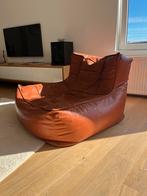 Furnified Lederen Zitzak, Huis en Inrichting, Zitzakken, Ophalen, Gebruikt, Bruin, Zitzakstoel