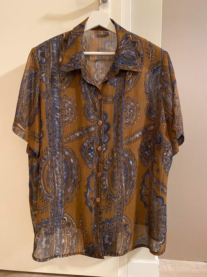 Mooie zomerblouse, Kleding | Dames, Grote Maten, Zo goed als nieuw, Blouse of Tuniek, Blauw, Ophalen of Verzenden