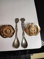 Van Heutsz en TD lepeltjes en emblemen, Ophalen of Verzenden, Landmacht, Nederland, Embleem of Badge