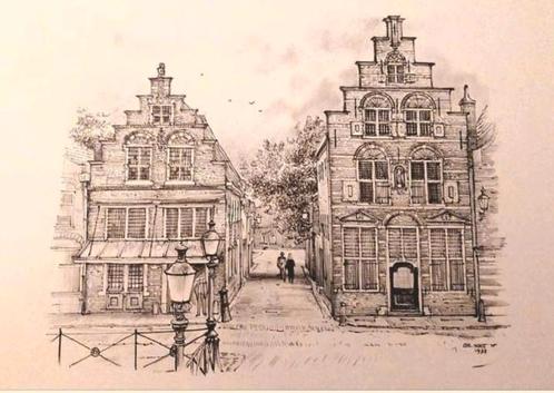 Oudewater ... Heksenwaag ..., Antiek en Kunst, Kunst | Tekeningen en Foto's, Ophalen of Verzenden