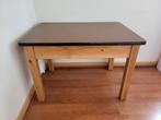 Vintage tafeltje met lades en formica blad, Huis en Inrichting, Tafels | Sidetables, Ophalen, Gebruikt, 25 tot 50 cm, Rechthoekig