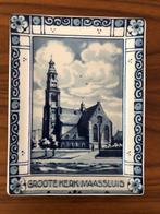Westraven Holland, wandtegel, delftsblauw, Maassluis, kerk, Antiek en Kunst, Ophalen of Verzenden