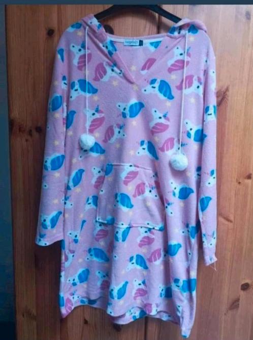 ✅️ Fleece huis tuniek, heerlijk zacht en warm mt L, Kleding | Dames, Pyjama's, Zo goed als nieuw, Maat 42/44 (L), Ophalen of Verzenden