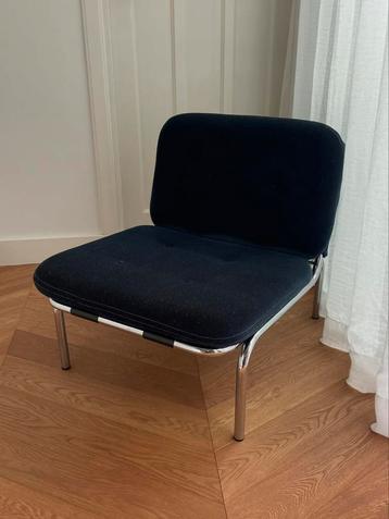 Midcentury modern vintage buisframe chrome fauteuil / stoel beschikbaar voor biedingen