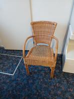 rieten stoel, Huis en Inrichting, Stoelen, Ophalen, Gebruikt, Bruin, .