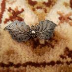Vintage Zilveren Broche met Filigraan zonder naald zie foto', Ophalen of Verzenden