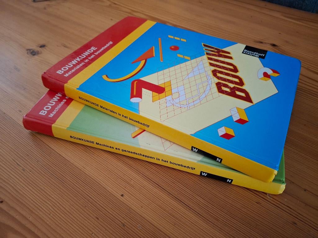Twee oude studieboeken "Bouwkunde"., Boeken, Ophalen of Verzenden, Overige niveaus