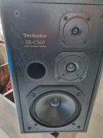 Technics SB-CS60 vintage, Audio, Tv en Foto, Gebruikt, 60 tot 120 watt, Front, Rear of Stereo speakers, Ophalen