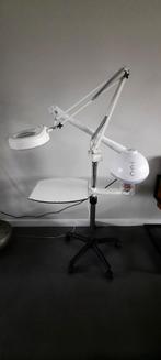 Werktafel loupelamp vapozone op statief., Sieraden, Tassen en Uiterlijk, Gebruikt, Verzorging, Ophalen
