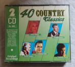 2CD - 40 Country classics (Donna Fargo, Faron Young e.a.), Ophalen of Verzenden, Zo goed als nieuw
