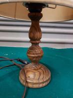 tafellamp met houten voet, Ophalen of Verzenden