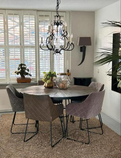 Riviera Maison Boston Harber tafel+4 stoelen Frisco Drive, Huis en Inrichting, Tafels | Eettafels, Zo goed als nieuw, 100 tot 150 cm