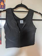 Untag zipper chest binder XS, Zwart, Ophalen of Verzenden, Zo goed als nieuw, Maat 46 (S) of kleiner