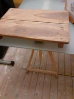 Oude brocante houten bajot tafeltje, Ophalen of Verzenden