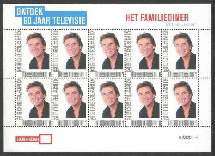 Postzegels Ontdek 60 jaar Televisie: Het familiediner, Postzegels en Munten, Postzegels | Nederland, Postfris, Na 1940, Ophalen of Verzenden