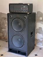 Peavey XR-600 Mixer-Amp met 2x18 inch basspeaker, Ophalen, Gebruikt, 120 watt of meer, Overige merken