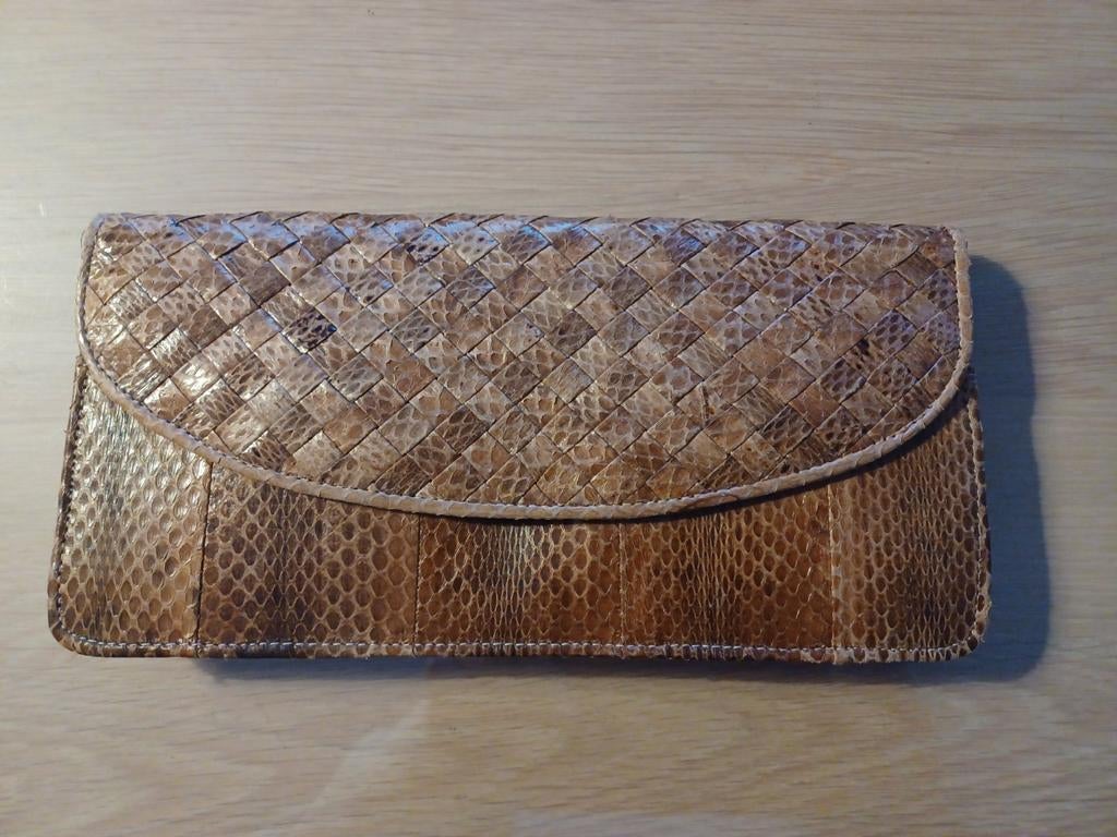slangenleren clutch Tokyo, Ophalen of Verzenden, Gebruikt, Avondtasje
