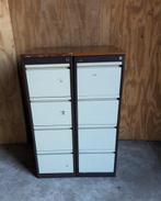 2x Industriële 4 ladekasten vintage archiefkast Mibra, Ophalen, Gebruikt, 50 tot 100 cm, 3 of 4 laden