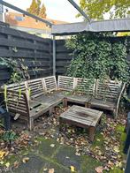 MOET SNEL WEG Tuinbank - Opknapper/Haardhout, Tuin en Terras, Tuinsets en Loungesets, Ophalen, 5 zitplaatsen, Gebruikt, Loungeset