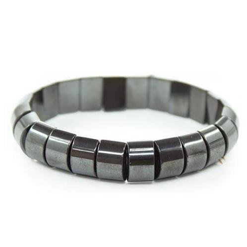 Partij natuurlijk mineraal armband hematiet, Sieraden, Tassen en Uiterlijk, Armbanden, Nieuw, Overige materialen, Zilver, Met edelsteen