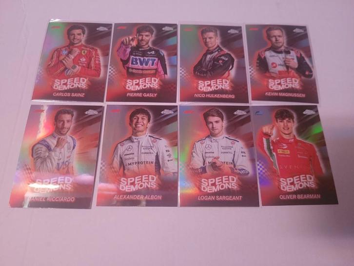 F1 Topps Chrome 2024 Speed Demons Inserts, Verzamelen, Automerken, Motoren en Formule 1, Nieuw, Formule 1, Ophalen of Verzenden