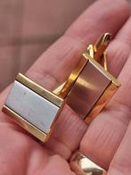 Vintage 90's verguld 18kt manchetknopen, Ophalen of Verzenden, Zo goed als nieuw, Overige materialen, Verguld