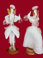 Twee grote Bardioli Murano Florentijnse dansers., Antiek en Kunst, Antiek | Glas en Kristal, Ophalen